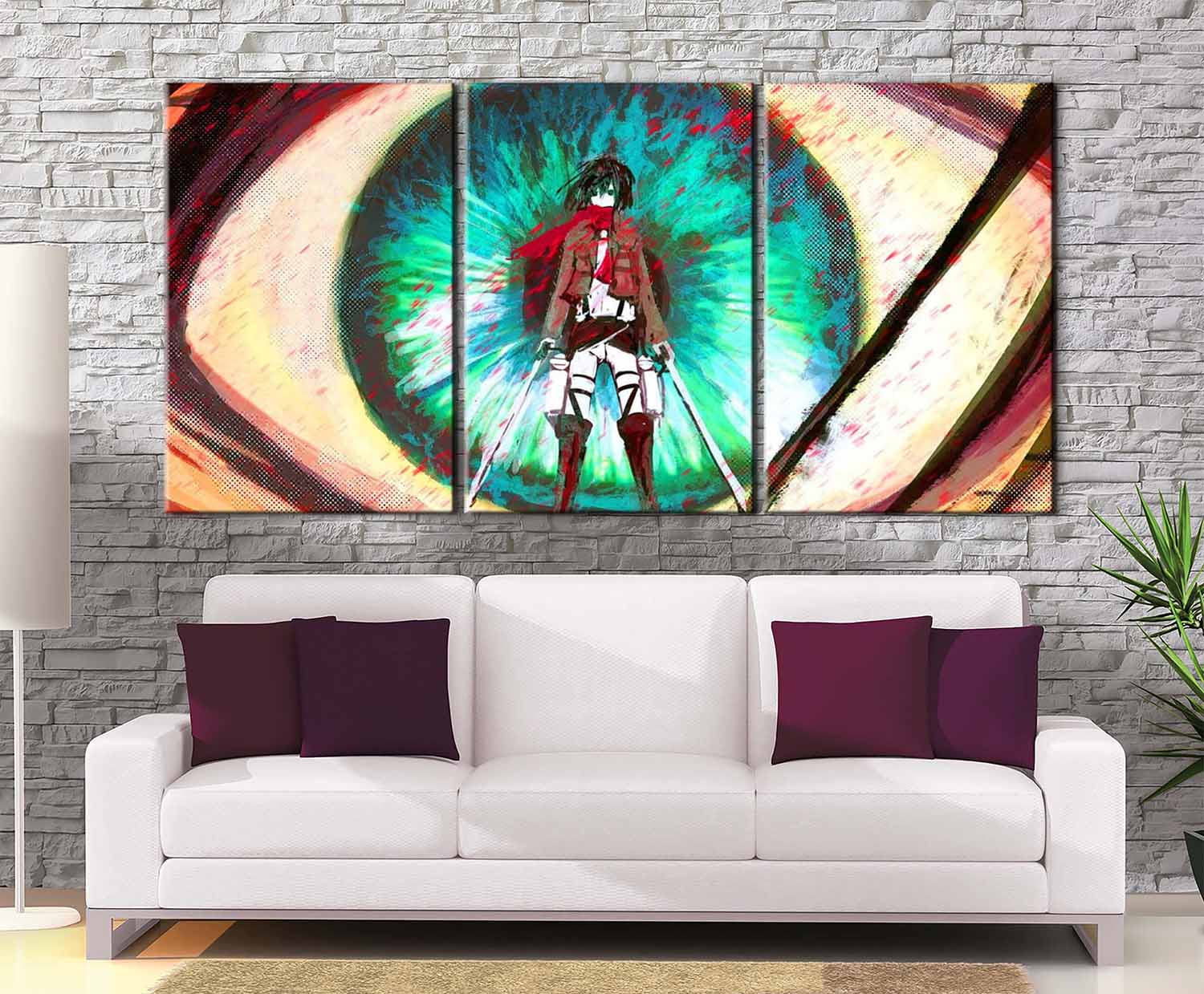 Décoration L&rsquo;attaque des Titans Eren et Mikasa
