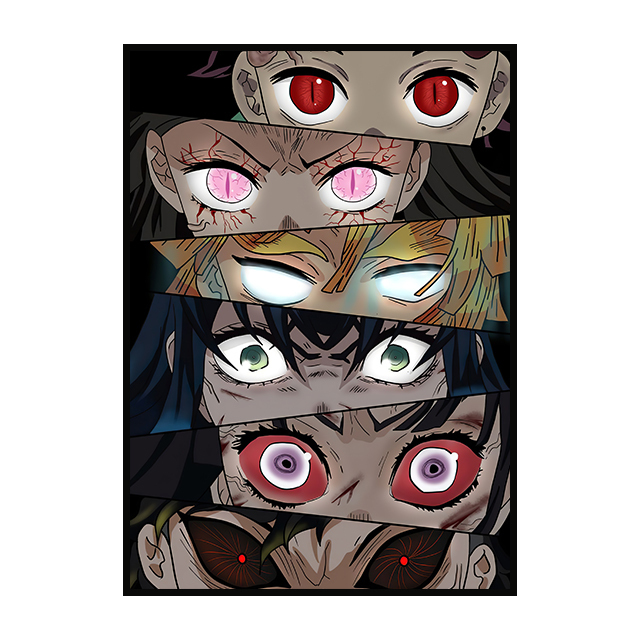 Poster Personnages Demon Slayer
