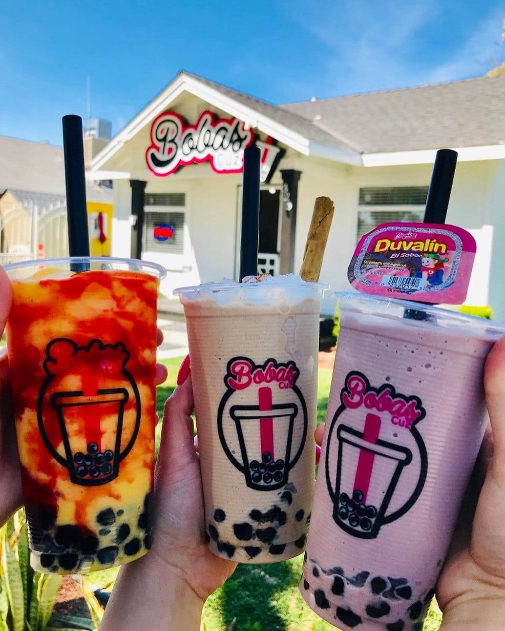 Blended drinks with boba from Bobas Cuz in Simi Valley