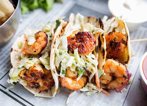 Shrimp tacos