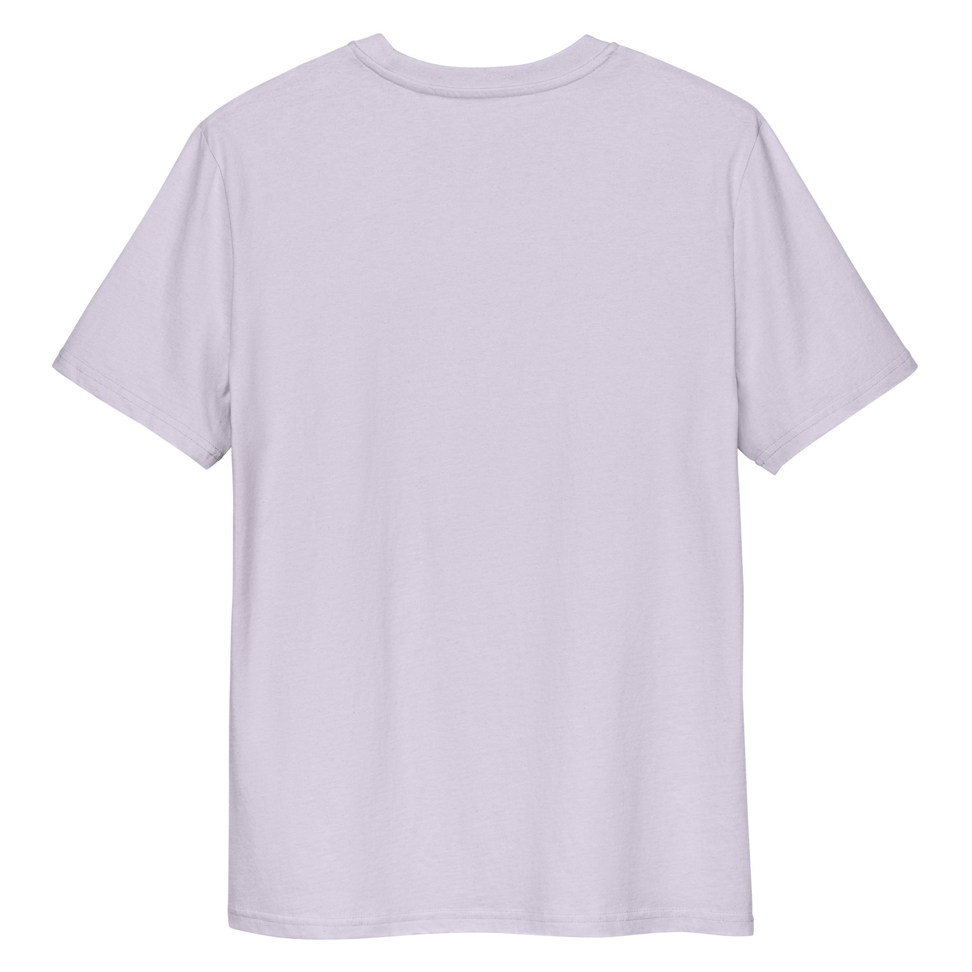 La camiseta unisex Parapente al Atardecer es una camiseta blanca lisa con cuello redondo y mangas cortas, vista de espalda. Es suave, sin diseños ni logotipos, ideal para una salida de parapente al atardecer.