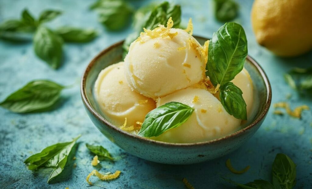 Sorbet citron basilic de Novascope ete Recette de sorbet citron basilic novascope : Version 2025