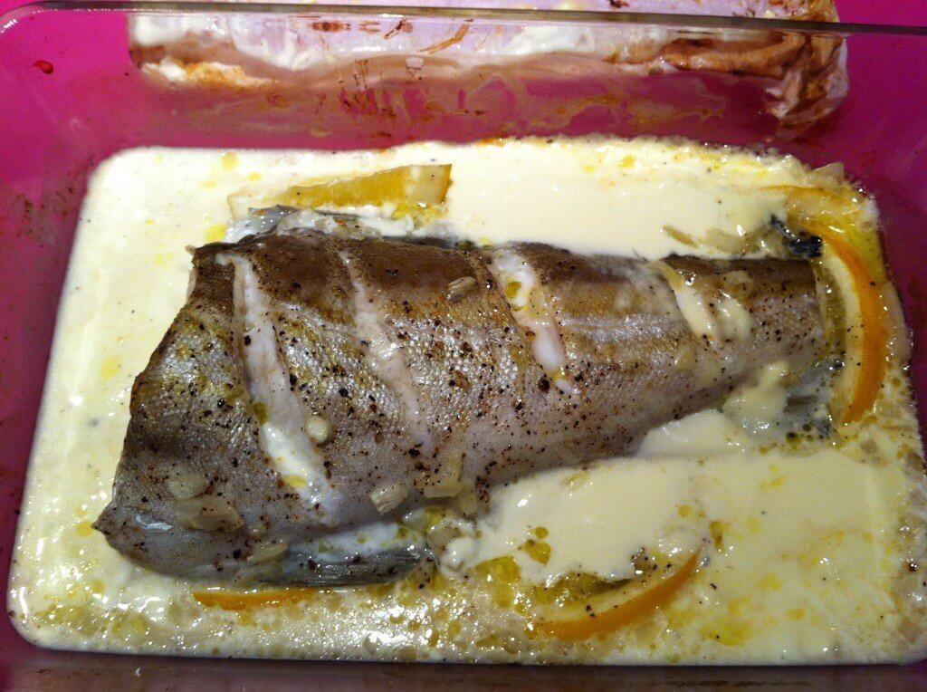 recette lieu jaune au four