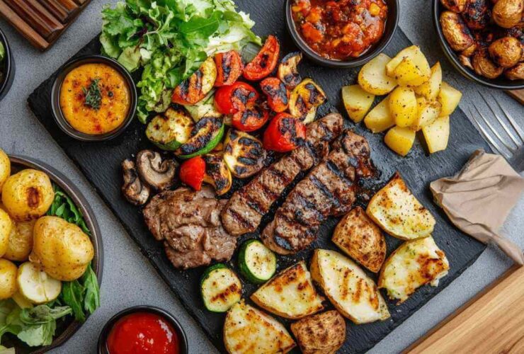 accompagner une pierrade