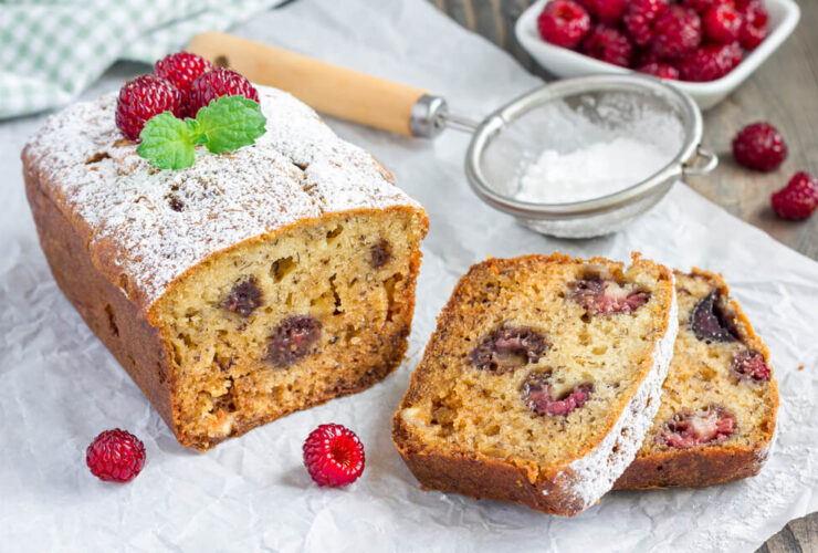cake aux framboises