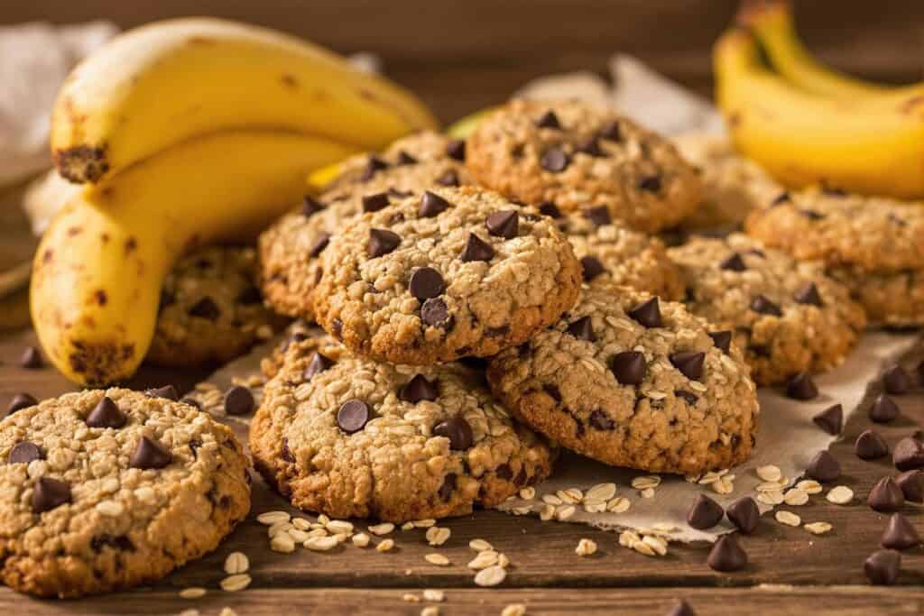 Cookies à la banane et aux flocons d'avoine : Conseils et recette facile 4 cookies banane avoine healthy