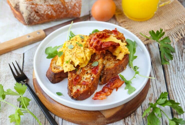 pain perdu salé recette