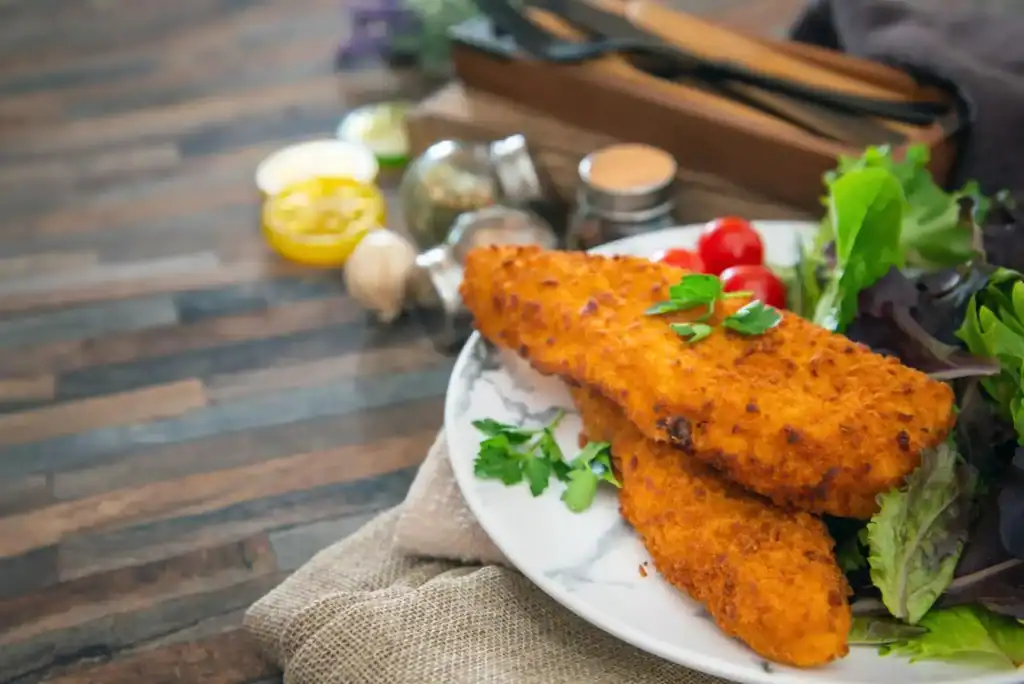 poisson pane surgele au air fryer mouliex