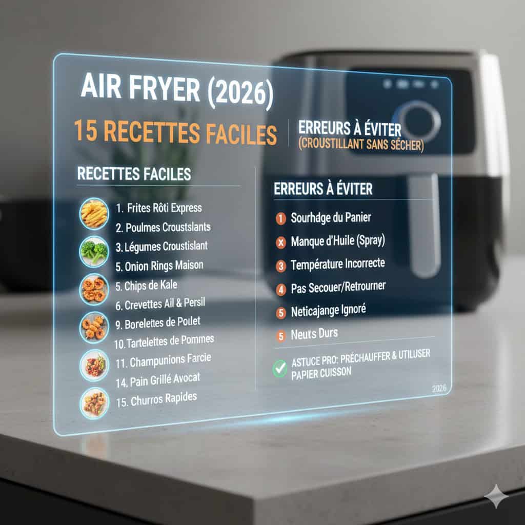 image2 Air fryer : 15 recettes faciles et rapides + conseils pratiques (2026)