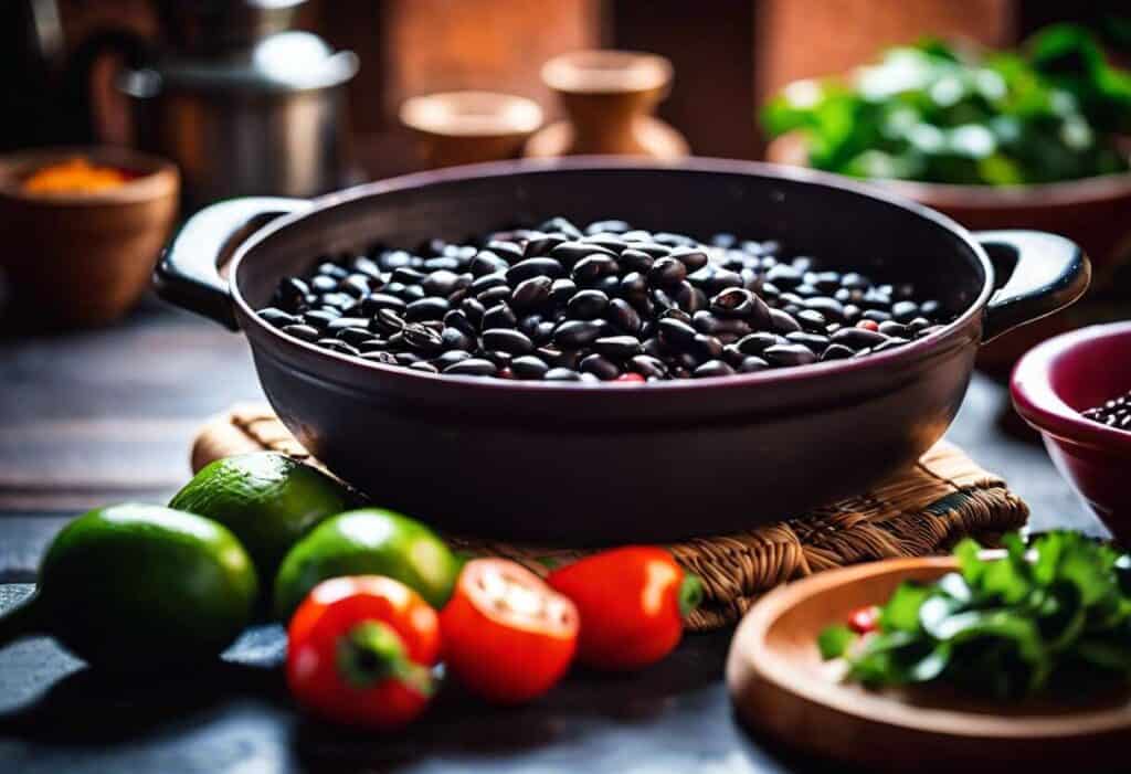 cuisson haricots noirs à la vapeur