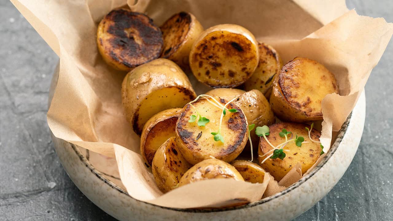 Pommes de terre grenaille à l'air fryer
