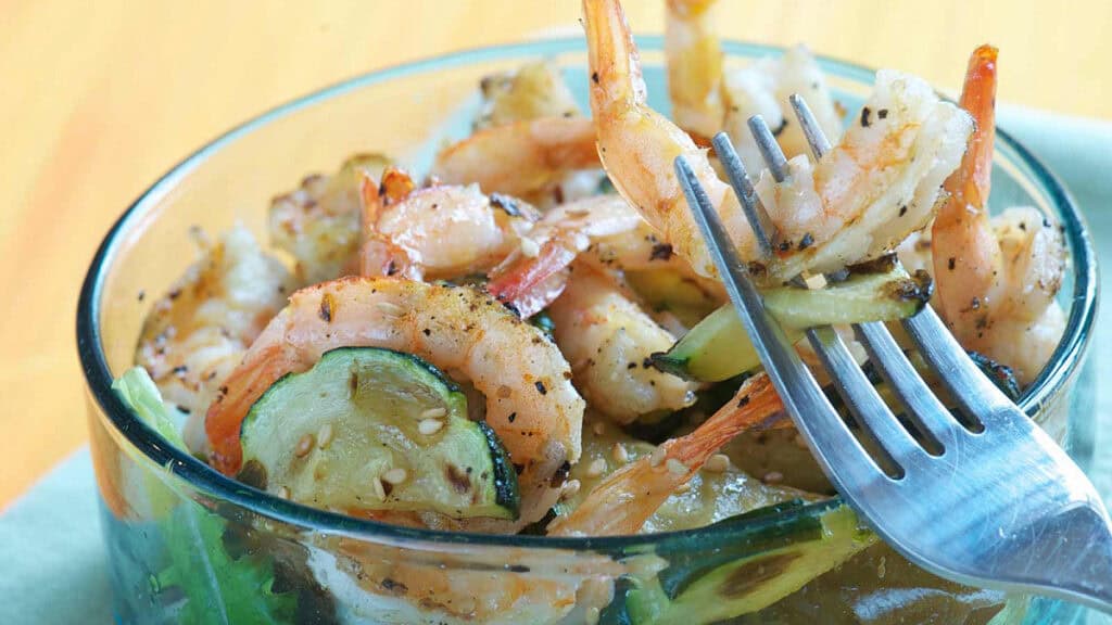 crevettes marinees curry aperitif