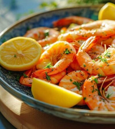 crevettes marinées froides apéro