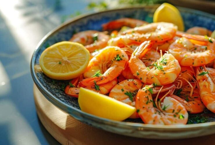 crevettes marinées froides apéro