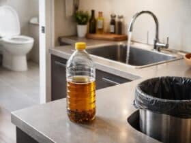 ou jeter l'huile de friture