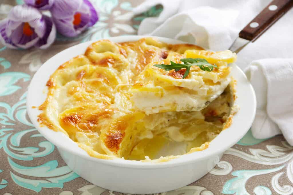 Gratin dauphinois au lait sans crème