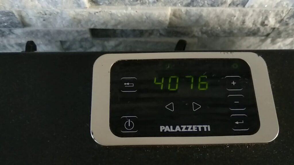 Paramètres de réglage du poêle Palazzetti Ecofire mode