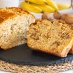 Banana bread sans gluten sans lactose