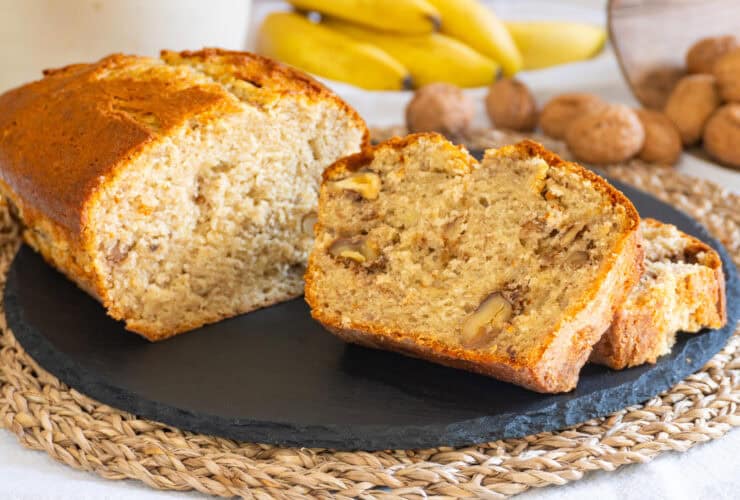 Banana bread sans gluten sans lactose