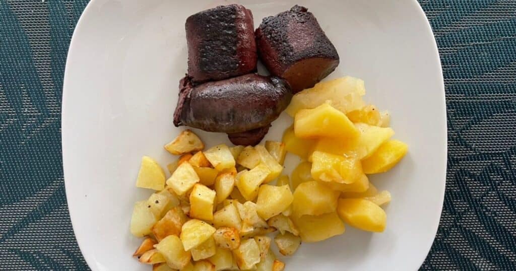 Boudin noir à l'airfryer