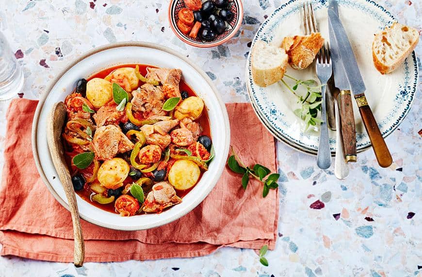 Recette du chevreau au four à la portugaise plat