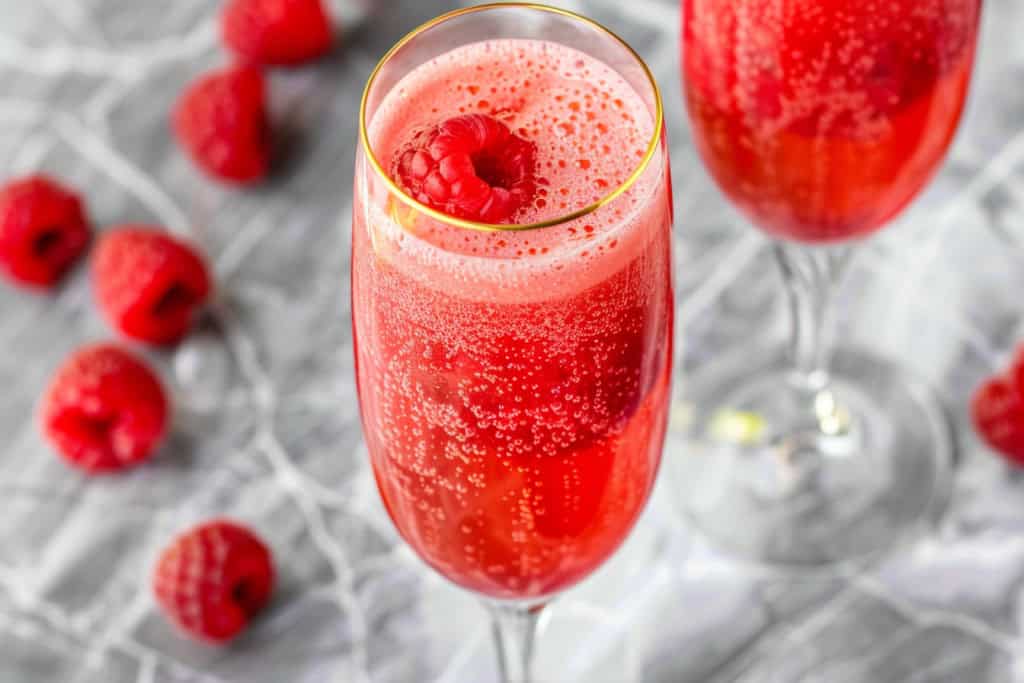 Soupe de champagne à la framboise 1