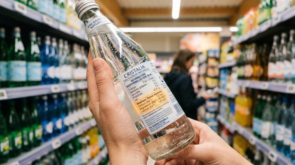 l'eau gazeuse la moins salée