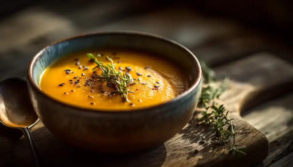 soupe au potimarron comme grand-mère au four