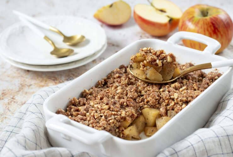 Crumble aux pommes et aux amandes 1