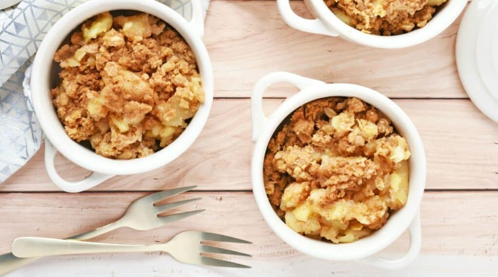 Crumble aux pommes et aux amandes recette