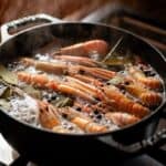 Cuisson des langoustines congelées au court-bouillon