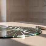 Miroir qui tombe tout seul