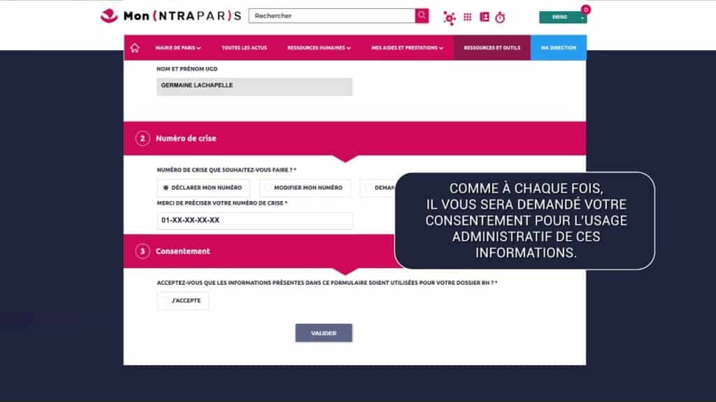 IntraParis : le portail numérique des agents de la Ville de Paris 3 IntraParis connexion