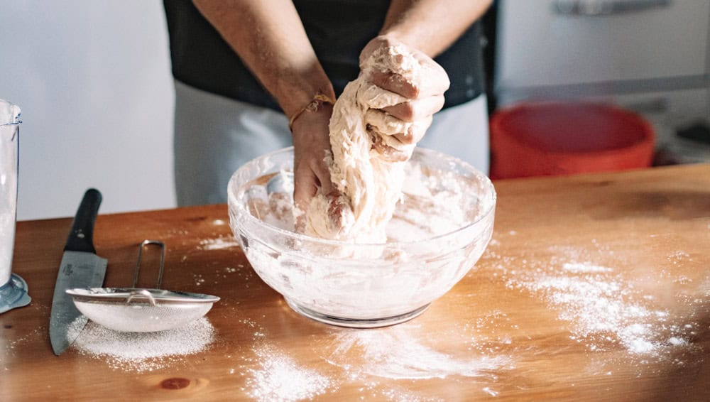 Pâtes à pizza sans levure boulangère