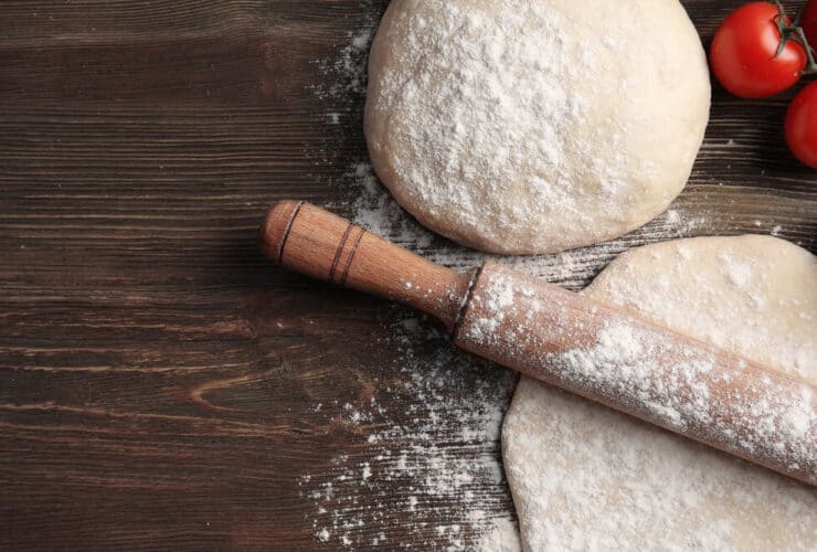 Pâtes à pizza sans levure boulangère
