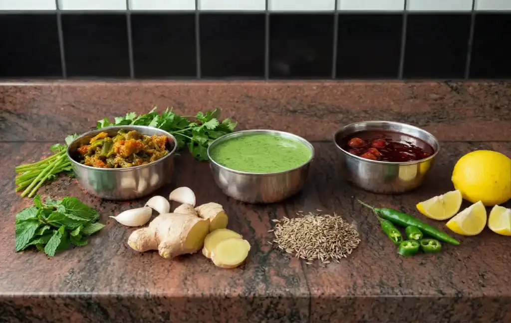 sauce à la menthe indienne