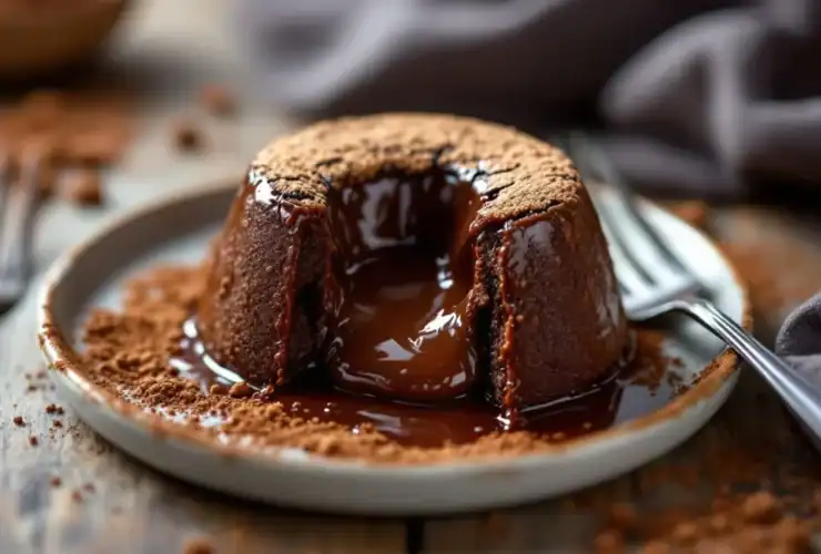 Fondant au chocolat à l'air fryer Ninja