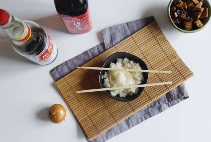 Riz gluant au rice cooker