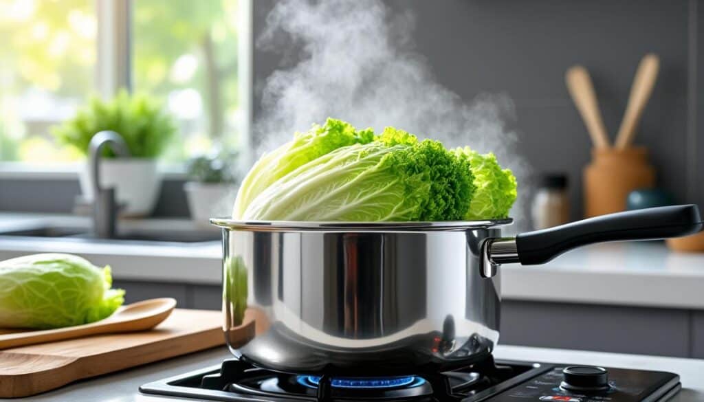 Cuisson du chou vert à la cocotte-minute délai