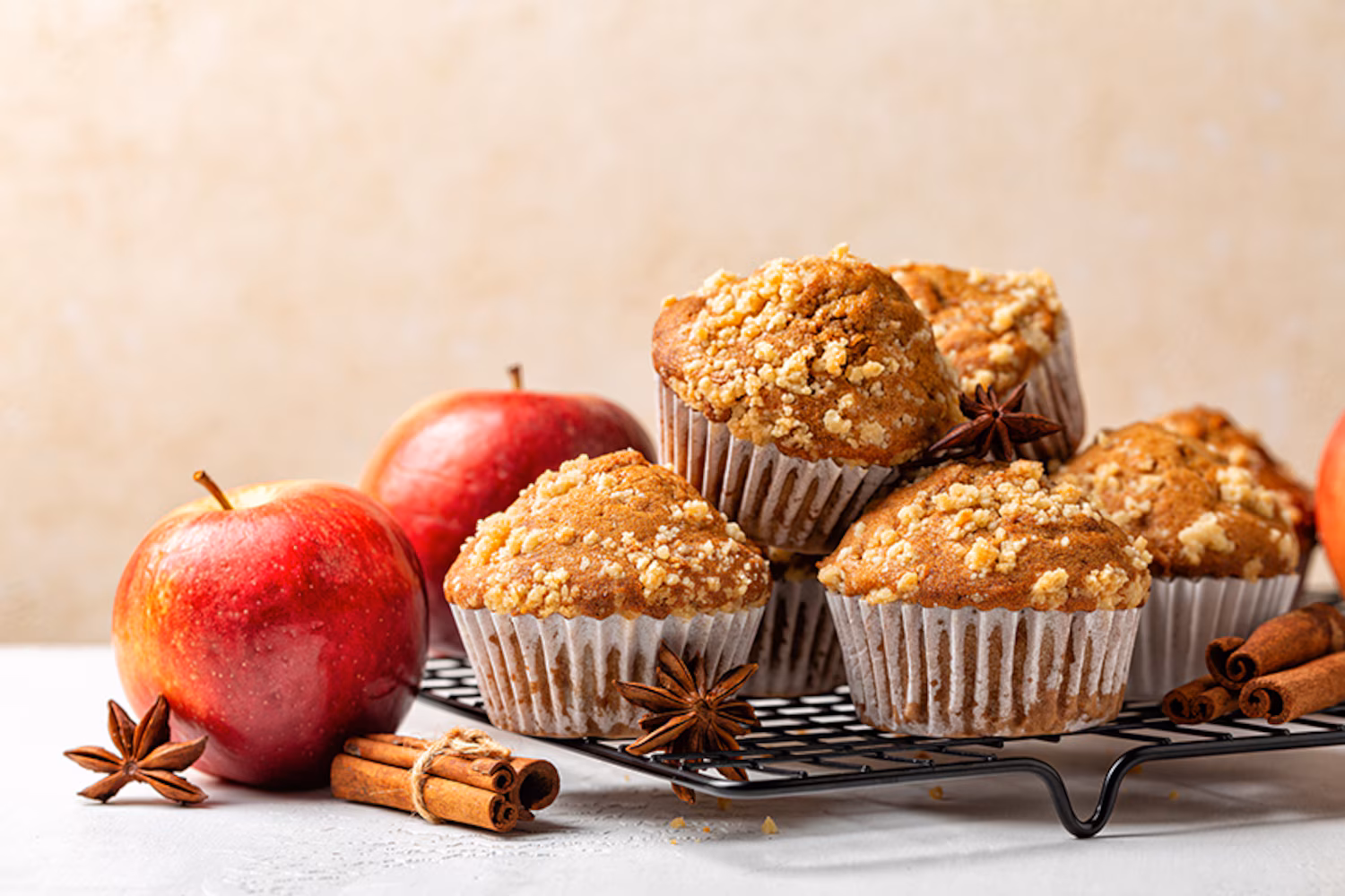 Muffins à la compote de pomme