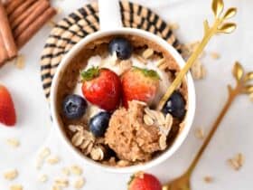 Mug cake aux flocons d'avoine