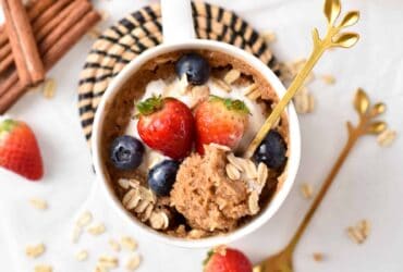 Mug cake aux flocons d'avoine