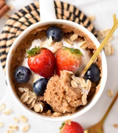 Mug cake aux flocons d'avoine