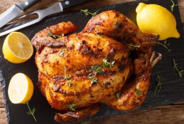 Poulet congelé au four