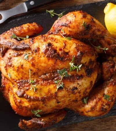 Poulet congelé au four