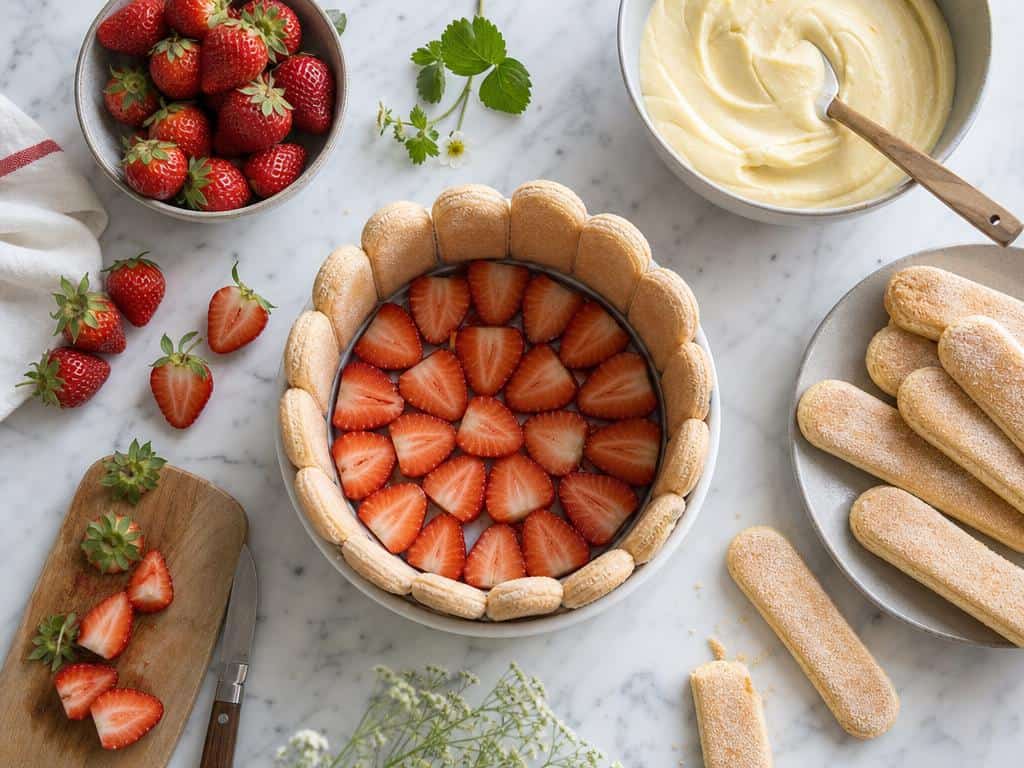 Charlotte aux fraises à la crème pâtissière : recette, astuces et variantes 2 charlotte aux fraises crème pâtissière thermomix
