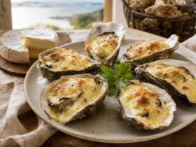 huitres gratinees au camembert