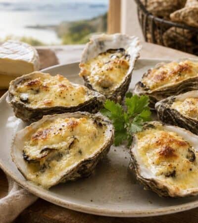 huitres gratinees au camembert