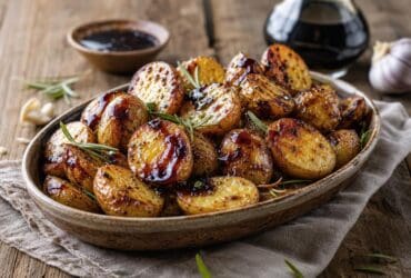 pommes de terre au four glacees au vinaigre