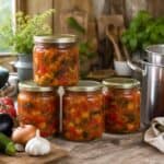 ratatouille en bocaux sans stérilisateur